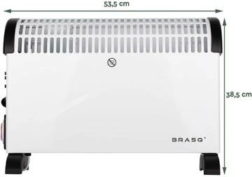 Een Brasq convector verwarming CH100, wit koop je bij Muys Kantoor & Kado