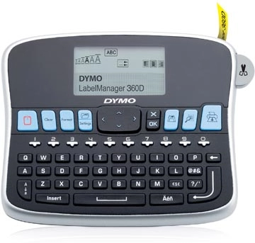 Een Dymo beletteringsysteem LabelManager 360D, qwerty koop je bij Muys Kantoor & Kado