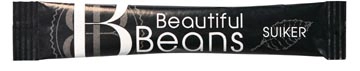 Een Beautiful Beans Suikersticks, 4g, 1000 stuks koop je bij Muys Kantoor & Kado