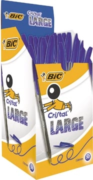 Een Bic balpen Cristal Large, brede punt, blauw koop je bij best4office