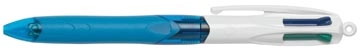 Een Bic 4 Colours Grip 4-kleurenbalpen, medium, klassieke inktkleuren, lichaam blauw koop je bij Muys Kantoor & Kado