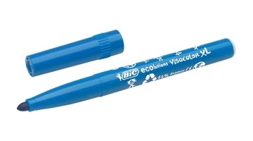 Een Bic Kids Viltstift Visacolor XL Ecolutions 12 stiften in een kartonnen etui koop je bij Muys Kantoor & Kado