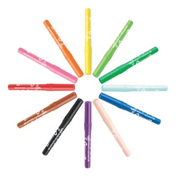 Een Bic Kids Viltstift Visacolor XL Ecolutions 12 stiften in een kartonnen etui koop je bij Muys Kantoor & Kado