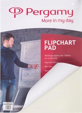 Een Pergamy flipchartpapier, ft A1, blanco, 40 vel koop je bij best4office