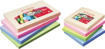 Een Pergamy notes, ft 76 x 76 mm, 4 geassorteerde pastel kleuren, pak van 12 blokken koop je bij best4office