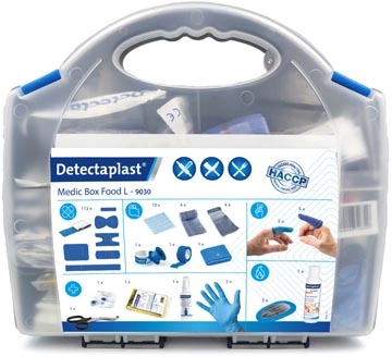 Een Detectaplast EHBO-koffer Medic Box Food L, HACCP inhoud tot 20 personen koop je bij Muys Kantoor & Kado