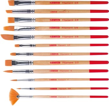 Een Talens Art Creation aquarelpenselen polyester assorti, set van 12 penselen koop je bij best4office