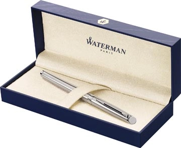 Een Waterman Hémisphère roller, fijne punt, Stainless Steel CT koop je bij Muys Kantoor & Kado