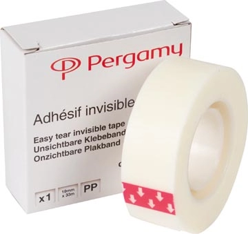 Een Pergamy invisible tape, ft 19 mm x 33 m koop je bij best4office