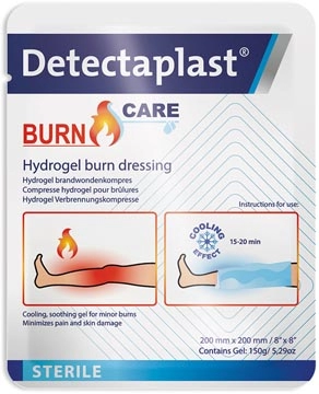 Een Detectaplast Burn Care hydrogel compres voor brandwonden, ft 20 x 20 cm koop je bij Muys Kantoor & Kado