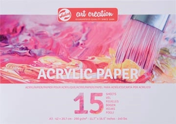 Een Talens Art Creation acrylpapier, 290 g, ft A3, blok van 15 vel koop je bij best4office