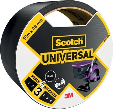 Een Scotch ducttape Universal, ft 48 mm x 10 m, zwart koop je bij Muys Kantoor & Kado