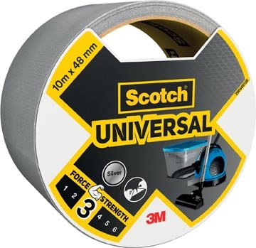 Een Scotch ducttape Universal, ft 48 mm x 10 m, zilver koop je bij Muys Kantoor & Kado