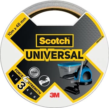 Een Scotch ducttape Universal, ft 48 mm x 10 m, zilver koop je bij Muys Kantoor & Kado