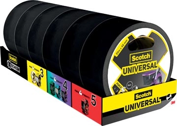 Een Scotch ducttape Universal, ft 48 mm x 25 m, zwart koop je bij Muys Kantoor & Kado