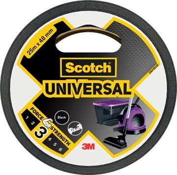 Een Scotch ducttape Universal, ft 48 mm x 25 m, zwart koop je bij Muys Kantoor & Kado