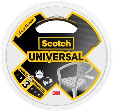 Een Scotch ducttape Universal, ft 48 mm x 25 m, wit koop je bij Muys Kantoor & Kado