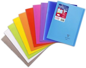 Een Clairefontaine schrift Koverbook voor ft A4, 96 bladzijden, kaft in PP, seyès, geassorteerde kleuren koop je bij best4office