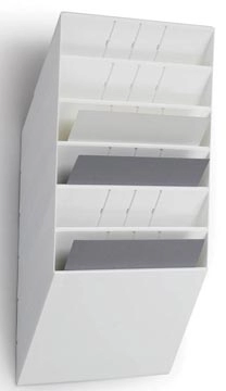 Een Durable folderhouder Flexiboxx 6 A4 Landscape wit koop je bij best4office