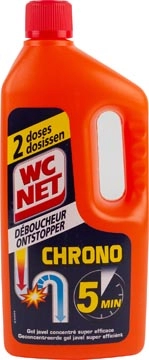 Een WC NET ontstopper Chrono, fles van 1 l koop je bij Muys Kantoor & Kado