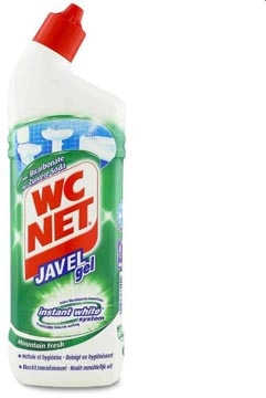 Een WC NET toiletreiniger Extra White Mountain Fresh, fles van 750 ml koop je bij Muys Kantoor & Kado