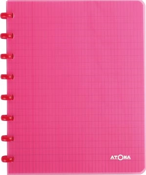 Een Atoma Trendy schrift, ft A5, 144 bladzijden, PP, commercieel geruit, geassorteerde kleuren koop je bij Muys Kantoor & Kado