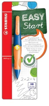 Een STABILO EASYergo vulpotlood, 1,4 mm, voor linkshandigen, blister van 1 stuk, marine en oranje koop je bij Muys Kantoor & Kado