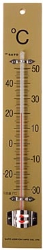 Een Bouhon thermometer 25 x 4 cm, hout koop je bij best4office