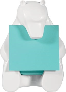 Een Post-it Super Sticky Z-notes dispenser, beer, voor ft 76 x 76 met 1 blok van 90 blaadjes blauw koop je bij best4office