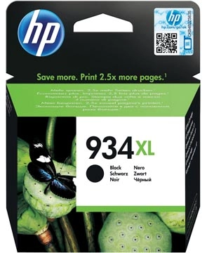 Een HP inktcartridge 934XL, 1.000 pagina's, OEM C2P23AE, zwart koop je bij best4office