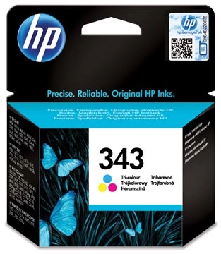 Een HP inktcartridge 343, 330 pagina's, OEM C8766EE, 3 kleuren koop je bij best4office