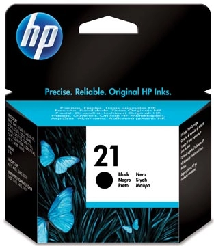 Een HP inktcartridge 21, 190 pagina's, OEM C9351AE, zwart koop je bij best4office