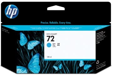 Een HP inktcartridge 72, 130 ml, OEM C9371A, cyaan koop je bij best4office