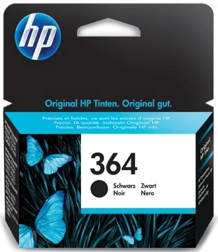 Een HP inktcartridge 364, 250 pagina's, OEM CB316EE, zwart koop je bij best4office