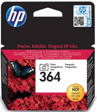 Een HP inktcartridge 364, 130 pagina's, OEM CB317EE, zwart foto koop je bij best4office