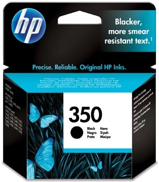 Een HP inktcartridge 350, 200 pagina's, OEM CB335EE, zwart koop je bij best4office