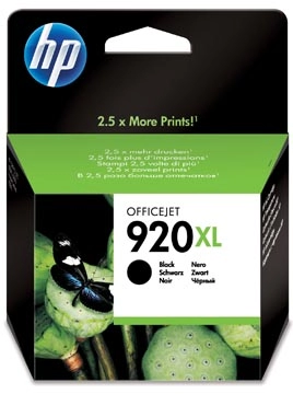 Een HP inktcartridge 920XL, 1.200 pagina's, OEM CD975AE, zwart koop je bij best4office