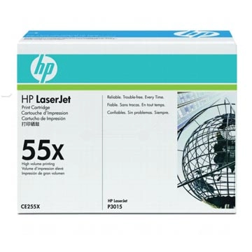 Een HP toner 55X, 12 500 pagina's, OEM CE255X, zwart koop je bij best4office