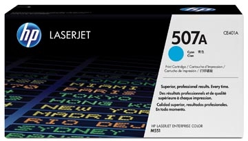 Een HP toner 507A, 6 000 pagina's, OEM CE401A, cyaan koop je bij best4office