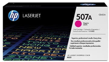 Een HP toner 507A, 6 000 pagina's, OEM CE403A, magenta koop je bij best4office