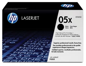 Een HP toner 05X, 6 500 pagina's, OEM CE505X, zwart koop je bij Muys Kantoor & Kado