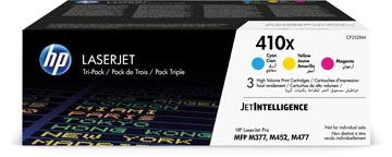 Een HP toner 410X, 5.000 pagina's, OEM CF252XM, cyaan, magenta en geel koop je bij best4office