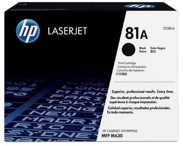 Een HP toner 81A, 10 500 pagina's, OEM CF281A, zwart koop je bij Muys Kantoor & Kado