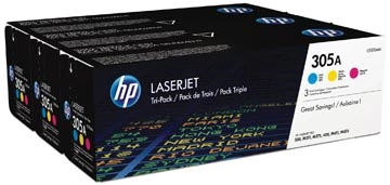 Een HP toner 305A, 3 x 2 600 pagina's, OEM CF370AM, 3 kleuren koop je bij best4office