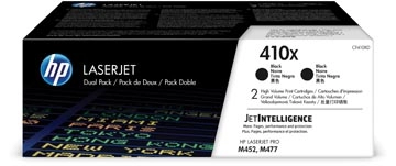 Een HP toner 410X, 6 500 pagina's, OEM CF410XD, zwart, pak van 2 stuks koop je bij best4office