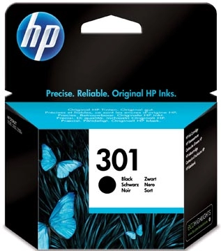 Een HP inktcartridge 301, 190 pagina's, OEM CH561EE, zwart koop je bij best4office