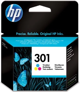 Een HP inktcartridge 301, 165 pagina's, OEM CH562EE, 3 kleuren koop je bij best4office