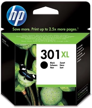 Een HP inktcartridge 301XL, 480 pagina's, OEM CH563EE, zwart koop je bij Muys Kantoor & Kado