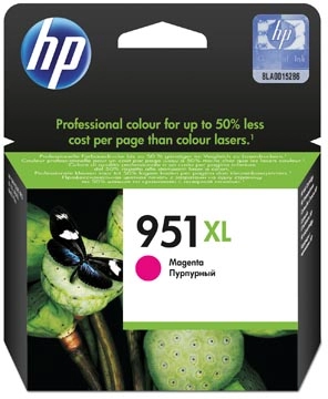 Een HP inktcartridge 951XL, 1.500 pagina's, OEM CN047AE, magenta koop je bij best4office