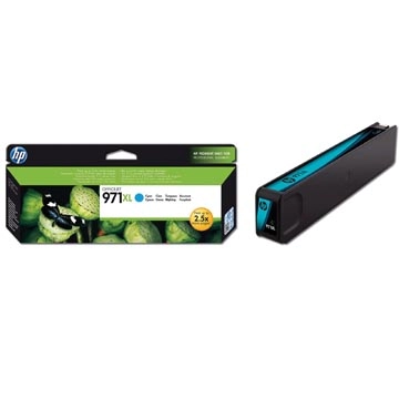 Een HP inktcartridge 971XL, 6.600 pagina's, OEM CN626AE, cyaan koop je bij best4office